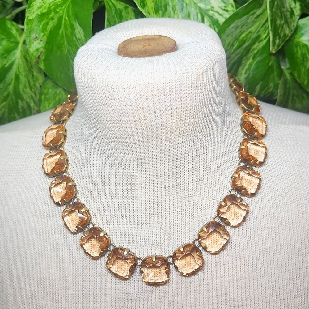 J. Crew Square Translucent Stone Infinity Stateme… - image 6